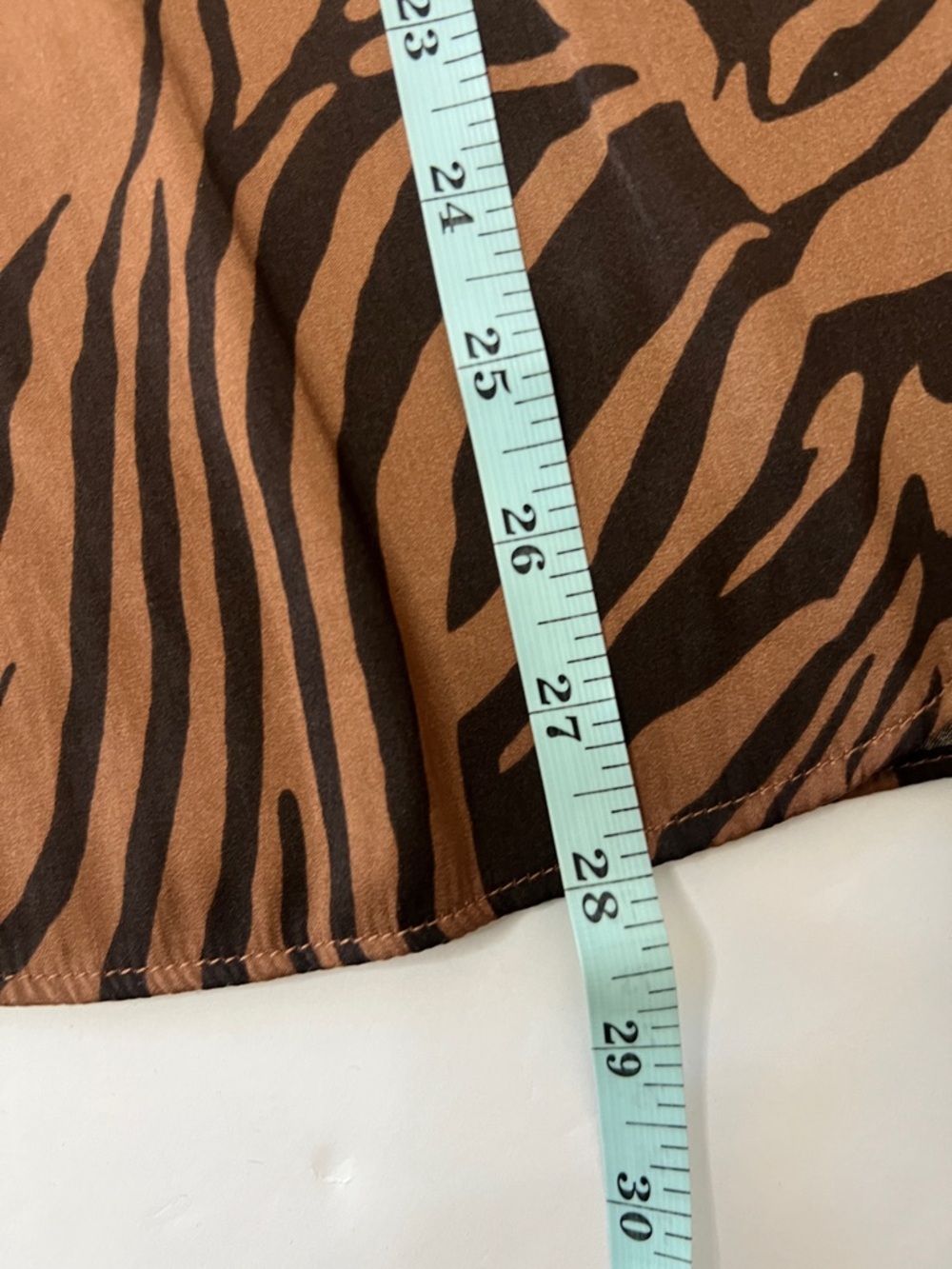 Women’s Joie Zebra-Print Short-Sleeve Blouse XS - Picture 7 of 8